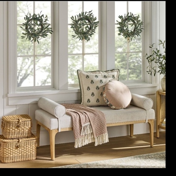 Studio McGee Set of 3 Mini Olive Wreaths with Ribbon - Threshold™ - Picture 1 of 5